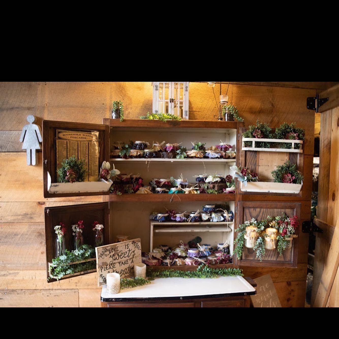 Rustic bar shelves